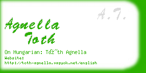agnella toth business card